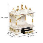 Kamdhenu Art and Craft Wooden Temple (WH Full 18)