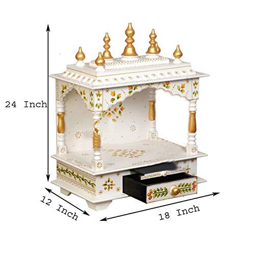 Kamdhenu Art and Craft Wooden Temple (WH Full 18)