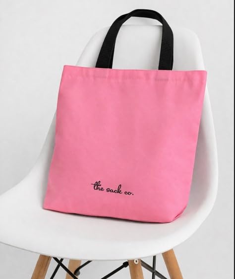 THE SACK CO. Large Canvas Tote Bag for Women, Tote Handbags for Women with Zipper & for College, Shopping, Office (tsc-girl and cat with headscarves)