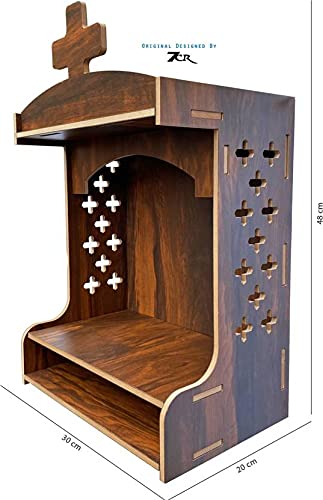 7CR Christian Temple Engineered Wood Home Temple Spritual Holy Catholic Temple with Bible Space for Prayer (Height: 48, DIY(Do-It-Yourself))
