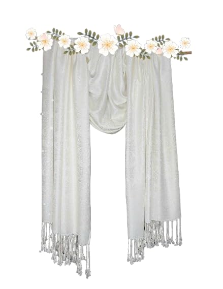 Chandwasia Viscose Stoles Scarf for Men & Women | Batik Design Stole & Shawl for Summer | White Dyeable Fabric | Soft & Breathable | 28 x 72 Inches