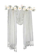 Chandwasia Viscose Stoles Scarf for Men & Women | Batik Design Stole & Shawl for Summer | White Dyeable Fabric | Soft & Breathable | 28 x 72 Inches