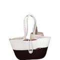 BEAUTIFUL HOMMIES Attractive Hand Bag |large Tote Bag |Summer Bag | Bucket Bag | Basket Bag | Bamboo Tote | Beach Bags for Women|Boho Bag|Handbag |Jute Bag |Handmade Bag (BLACK AND WHITE STYLISH)