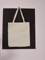 Classic Off White Plain Open Top Tote Bag | 40.64 x 35.56 cm 130 gm | 320 GSM Cotton | Eco-Friendly Reusable Carry Bag for Shopping, Gifting & Everyday Use (10)