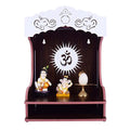 Lexical Wooden Readymade Wall Hanging Puja Temple for Home God Stand for Pooja Room Mandir Wood Devghar Stand for Office and Shop Lexical-393
