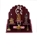 MIDU Temple Model 407 Smart Temple, god Stage, mandir Engineered Wood Home Temple (A44)