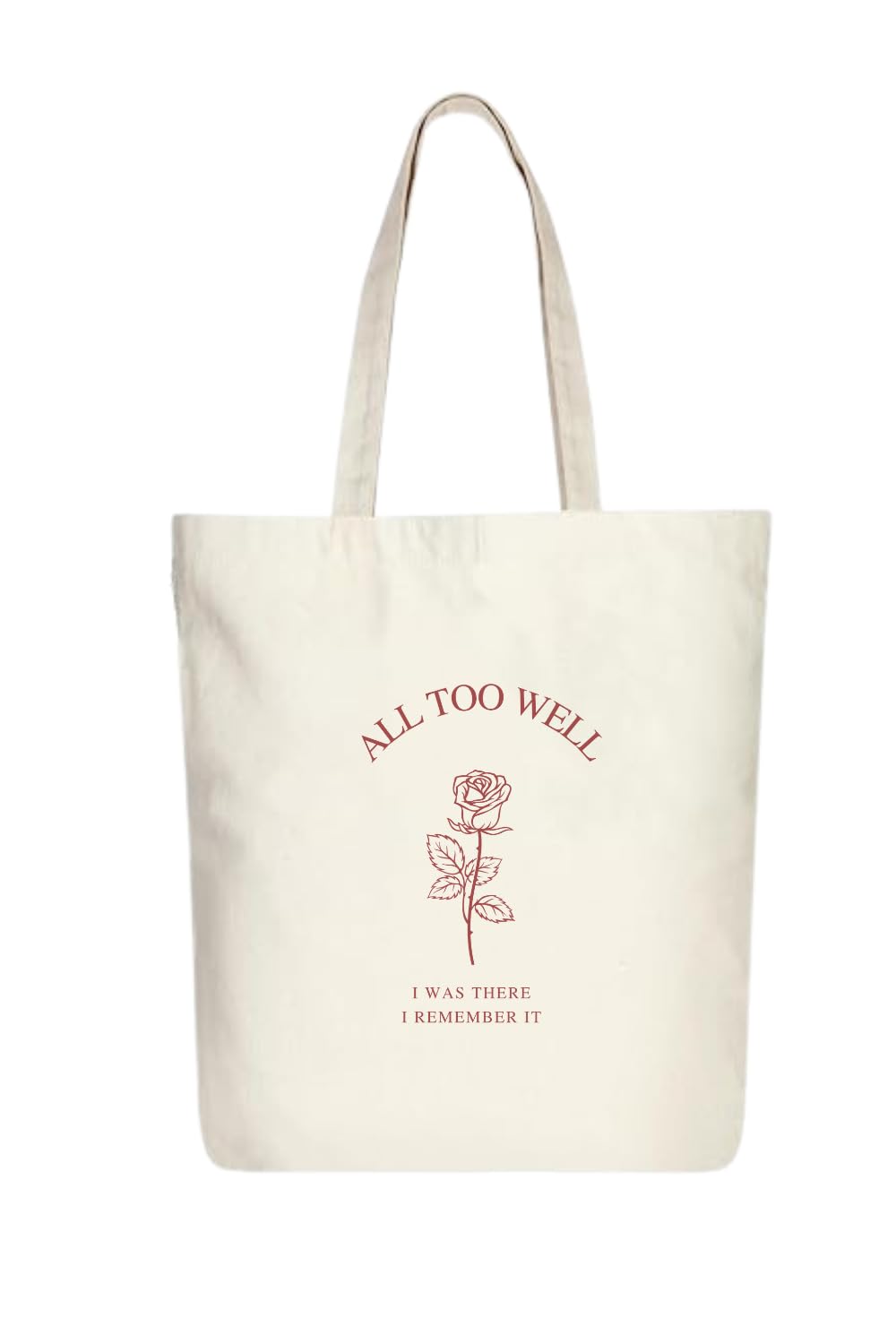 THE UMBRELLA STORE Tote bag, Cotton tote bag with pocket inside (all too well)