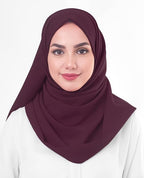 Masrat Collection Poly Georgette Scarf Women Girls Wrap Large Size Hijab Dupatta (Dark brown)