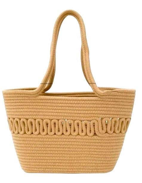 BEAUTIFUL HOMMIES Attractive Hand Bag |large Tote Bag |Summer Bag | Bucket Bag | Basket Bag | Bamboo Tote | Beach Bags for Women|Boho Bag|Handbag |Jute Bag |Handmade Bag (BEIGE)