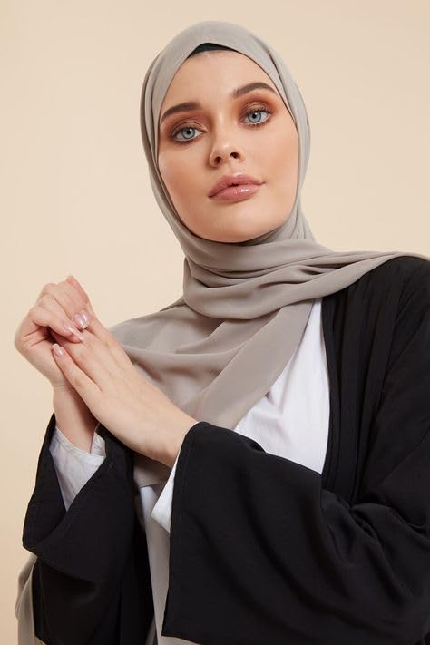 URSHIA DIAMOND GEORGETTE HIJAB PACK OF 10 (PACK OF 10-A)