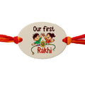Raavi colors Newborn Rakhi – Gift Boxed Rakhi for Baby Brother