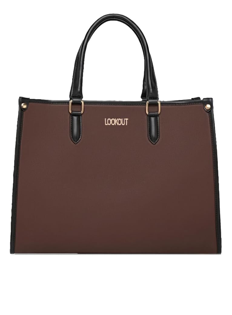 Lookout Fashion Womens Oversized Large Tote Bag, Brown