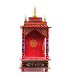 Kamdhenu Art and Craft Wooden Temple/Home Temple/Pooja Mandir/Pooja Mandap/Temple for Home, 9.06 Inch