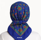 KETKAR Women's Woolen Winter Scarf | Soft & Warm Cold Weather Muffler, Wrap & Shawl | Elegant Wool Blend | Pack of 1_Blue