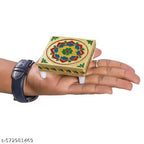 Shubhmangal Decorative Wooden Pooja Chowki for Home Temple HDP034