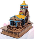 The Himalayan River Wooden Beautiful Mandir Shree Kedarnath Temple for Decor Office, Home| Gift Product | Sawaan Mahadev | Multicoloured, Kedarnath Temple in Wood