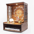 MANDIRAM SSI Fully Handmade beautyfull Small Wooden Home and Office Temple/Pooja Mandir Pooja ghar