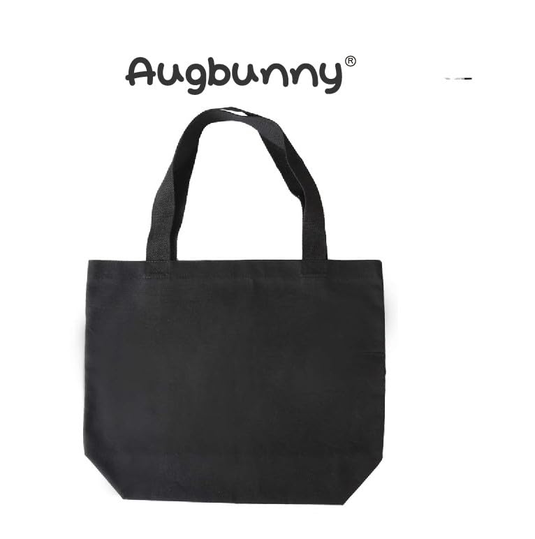 Augbunny Durable 100% Cotton 12oz Canvas Heavy Duty Extra Large Grocery Bag Beach Tote Shopping Bag Multi Purpose Tote.