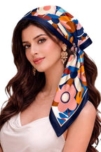 Wirkqeez Silk Head Scarf for Women – Luxury Satin Silk Hair Scarf, Soft Bandana Wrap for Sleeping, Hair Protection & Styling (Multicolor_03)