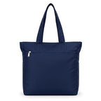 Bag-Age HB53 Large Tote Bag for Girls & Women | Water-Resistant Nylon Handbag with Multiple Compartments, Laptop Work Bag for Office, Travel, Shopping & Daily Use (Navy Blue)