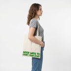 The Korhean Store Good Ways To Carry Your Stuff Aesthetic Tote Bag for College, Travelling, Shopping, Office, Beach & Daily Use, Ecofriendly & Reusable, Premium Canvas Cotton