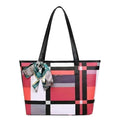 FLYMANN Women Tote Bag with zipper closure | Ladies handbag shopping, work and Daily use (RED)
