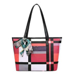FLYMANN Women Tote Bag with zipper closure | Ladies handbag shopping, work and Daily use (RED)