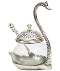 RCI Handicrafts Metal Swan Duck Bowl (Silver)