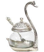 RCI Handicrafts Metal Swan Duck Bowl (Silver)