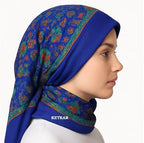 KETKAR Women's Woolen Winter Scarf | Soft & Warm Cold Weather Muffler, Wrap & Shawl | Elegant Wool Blend | Pack of 1_Blue