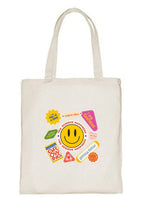 Delhi Printing Co. Smily tote bag Strong Cotton Bag for Shopping | Canvas Tote Bag for Women & Girls