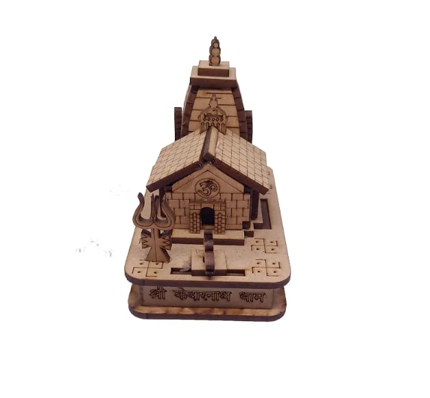 A&S Ventures Shree Kedarnath Miniature Model Small Replica-Kedarnath Temple/Mandir Structure with Double Sided Tape for Home Decoration