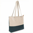 Nexeura Women’s Stylish Handbag | Premium PU Leather Tote Bag for Women | Large Capacity Shoulder Bag for Office, College & Daily Use (GREEN,WHITE)