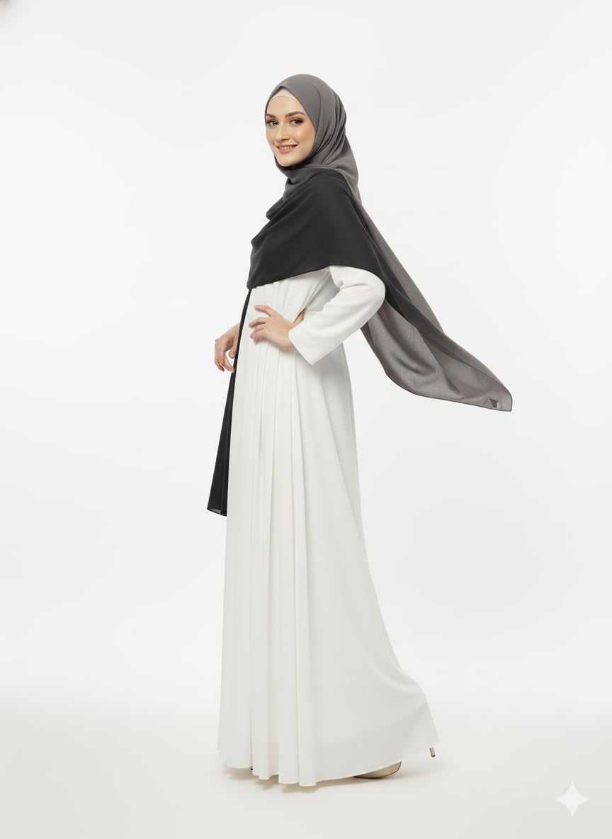 SAHIL SCARF Women Hijab Scarf 180x70cm Chiffon Georgette Lightweight Soft Fabric Easy to Drape with Burqah Abaya and Modest Dress