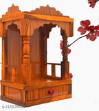 Royal and atractive Fancy Wooden Temple for Home,Pooja ghar Office Decor, Hindu Deity Statue, 44x19x29 cm, 1200g