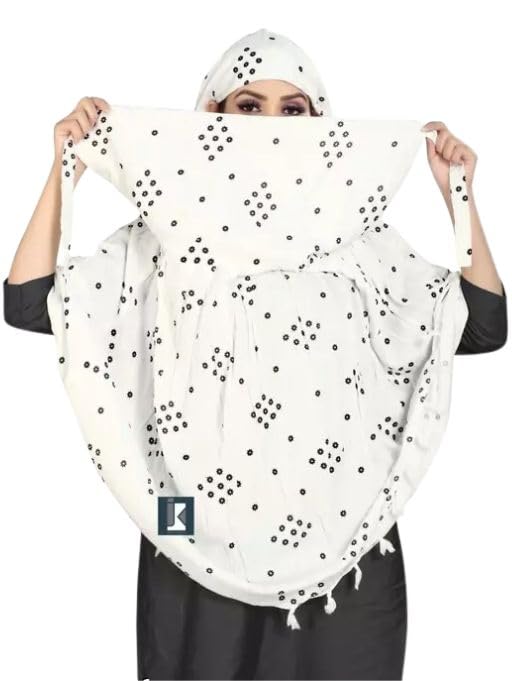 KEMZA Rayon Cotton Printed Long Scarf Cumming Mask For Women And Girls (Dimonds)