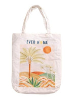 EVER HOME 100% Cotton Reusable Tote Bags | Outer Pocket, Utility Tote bags for Shopping/Grocery Bag & Daily use(Size 45x35x15 cm) (1, Multi2)