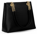OPULLENT Large Capacity Tote Bag For Women (Black)