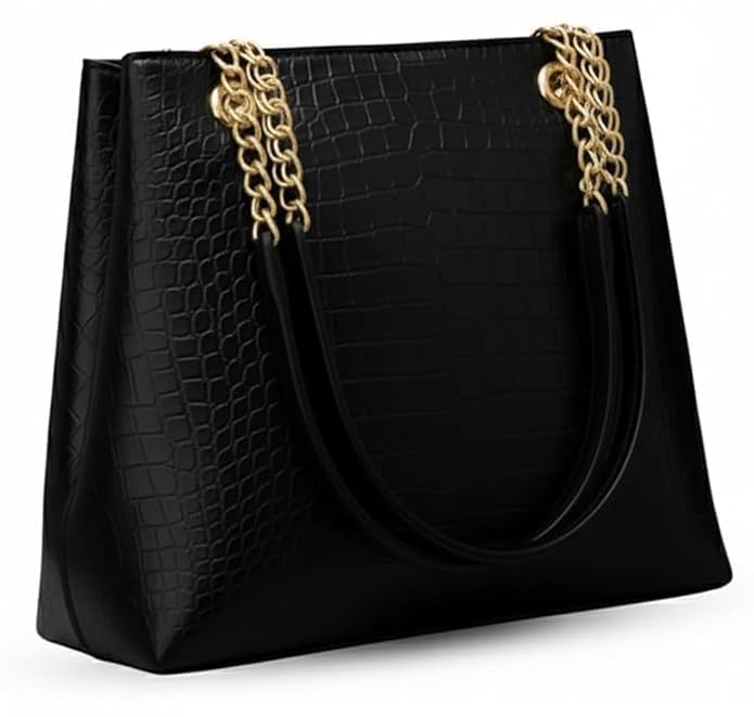 OPULLENT Large Capacity Tote Bag For Women (Black)