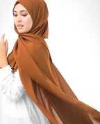 URSHIA MALAYSIAN GEORGETTE HIJAB/DIAMOND GEORGETTE HIJAB FOR WOMEN (RED)