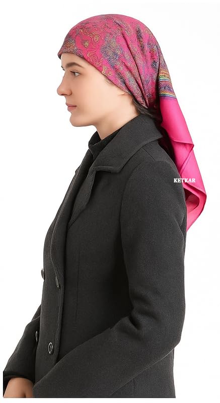 KETKAR Women’s Wool Winter Scarf | Soft & Warm Woolen Muffler | Stylish Cold Weather Wrap for Women | Pack of 1_Pink