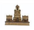 Maa Dakshineswar Kali Temple Kolkata Wooden Model, Decorative Miniature Architecture Replica (Pack of 1)