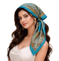 Wirkqeez Silk Head Scarf for Women – Luxury Satin Silk Hair Scarf, Soft Bandana Wrap for Sleeping, Hair Protection & Styling (Multicolor_07)