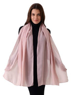 Beau Design Scarf, Lightweight Shawl Wrap for Women, Multiple Colours Available (Nude Pink)