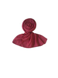 Premium Georgette Hijab for Women - 2 Meter Long Stylish | Stole | Lightweight Breathable Daily & Occasion Wear | Single Piece & Pack Of 3 Multicolor (1, Magenta)