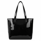 ZARK Tote Bag Premium Faux Leather Handbag Stylish Durable Everyday Carry |Black