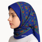 KETKAR Women's Woolen Winter Scarf | Soft & Warm Cold Weather Muffler, Wrap & Shawl | Elegant Wool Blend | Pack of 1_Blue
