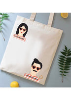TAJNAN Reusable Tote|100% Organic Cotton Grocery Bag|Eco-Friendly, Multi-purpose|Sturdy Canvas with 15kgs Capacity|Stylish Designs (Pack of 1)