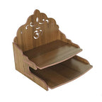 CrazyInk Beautiful Hand Made Pooja Mandir/Wooden Wall Mounted Hanging Temple for Home/Office/Factory/Festivals/Gifting Purpose (D8)
