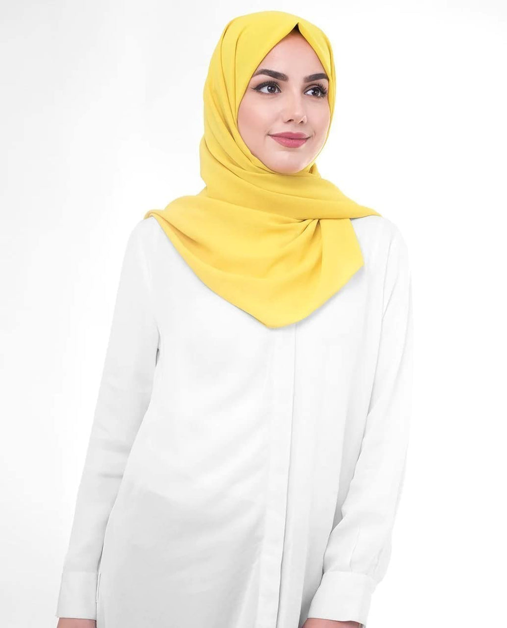 ICW Female Soft Chiffon Georgette Scarves Shawl Stoles Long Scarf Wrap Head Scarves (Pack Of 6),Multicolor